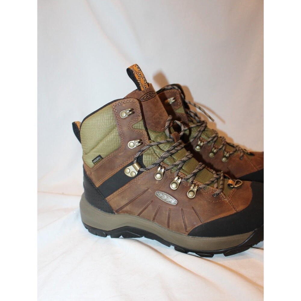 Keen Men's Revel IV High Polar Waterproof Boots Bison/Orange NEW SZ 9.5 - Picture 4 of 9